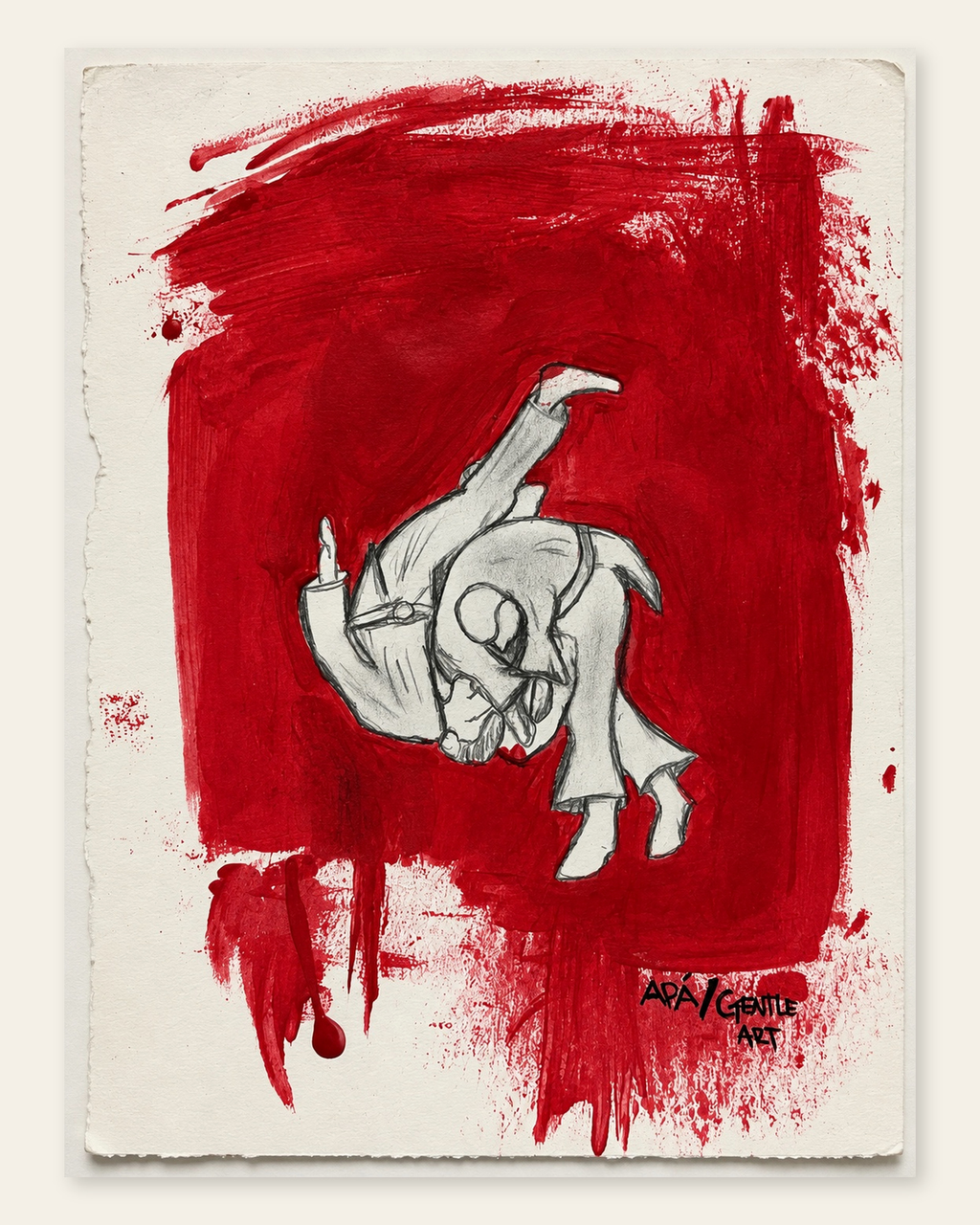 GENTLE ART limited edition print artwork by APÁ